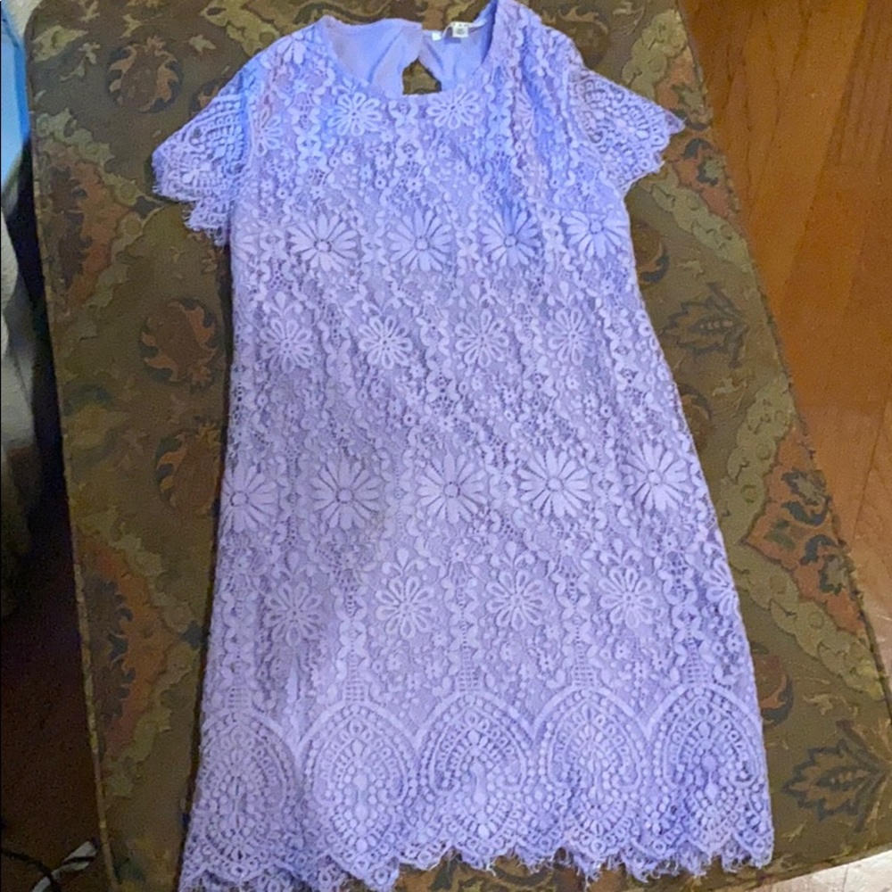 Lavender lace dress